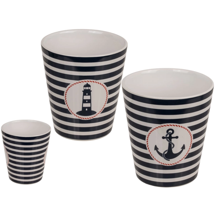 Marine stoneware mug (without handle) II
