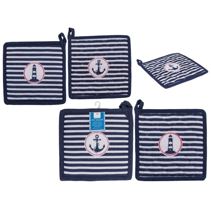 Cloth-handles for pots, nautical style