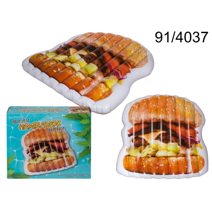 Plavecký matrac, plavák do bazéna - hamburger