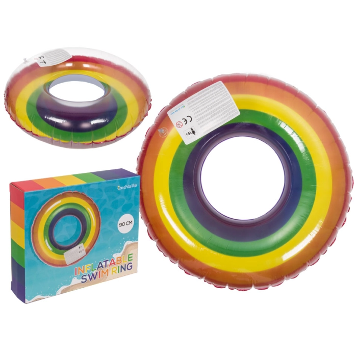 XL swimming circle - rainbow