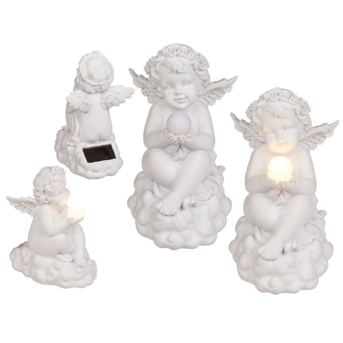 Angel on the cloud - a large LED decorative figure