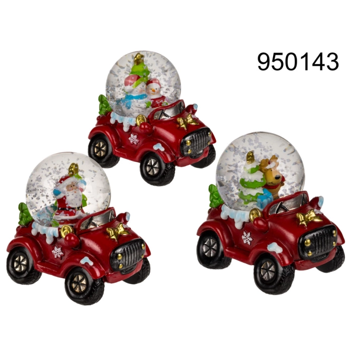 Christmas car snow globe
