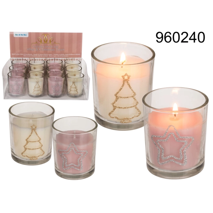 Winter star candle / Christmas tree