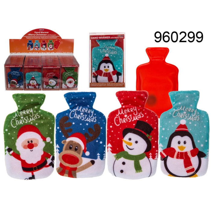 Merry Christmas Hand Warmer in Fleece Cover