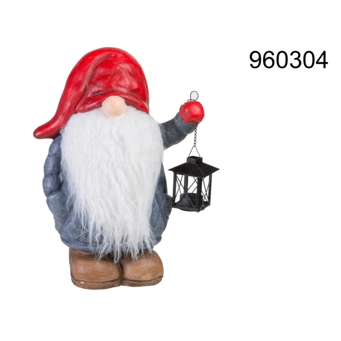 Wichtel, Zwerg mit Laterne XXL, bis zu 43 cm - Weihnachten