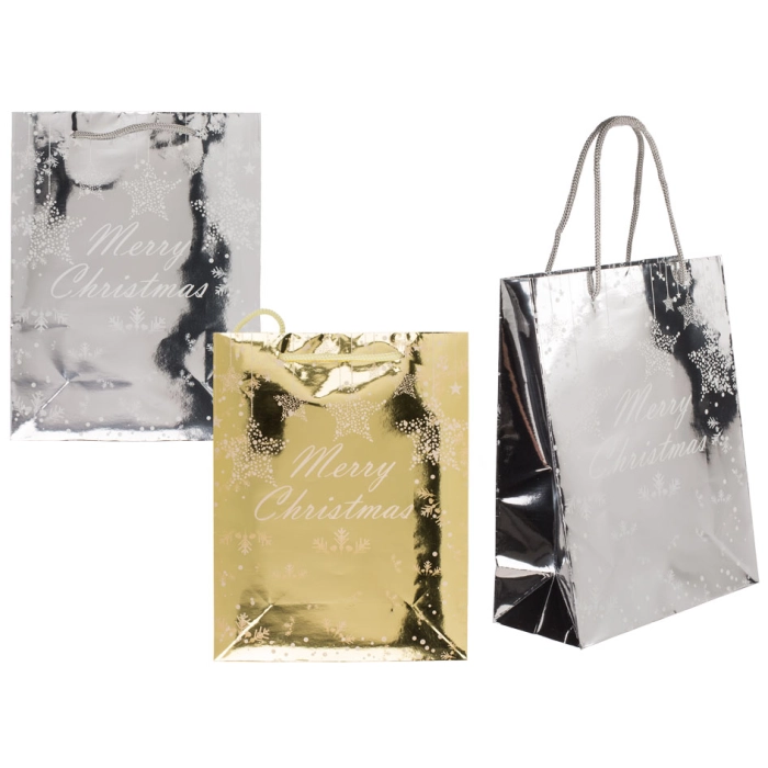 Merry Christmas gift bag 18 x 8 x 23 cm