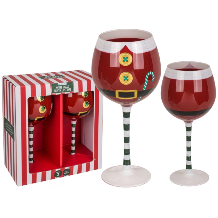 Wine glasses Santa Claus - set of 2