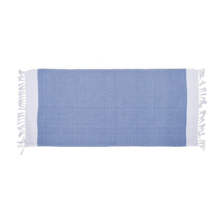Kék-fehér fouta törölköző 80x170 cm