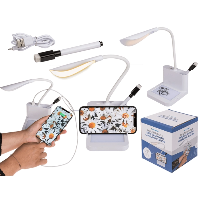 Stolní lampa se vstupem USB