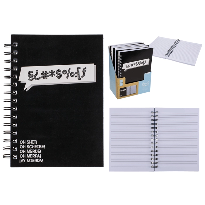 Rundes Notizbuch A5 "Oh Shit"