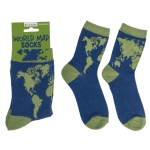 Skarpetki World Map – Kolorowe Skarpety z Mapą Świata 36–42
