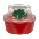 Świąteczny Slime Glitter Crystal z oczkami i pomponami 130 g | Hurtownia zabawek i gadżetów