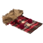 Ubranko na Butelkę z Futrzanym Kołnierzem – Świąteczna Ozdoba Stołu | Hurtownia dekoracji i prezentów