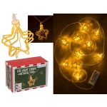 Girlanda LED z Metalicznymi Gwiazdkami – Dekoracja z Magią Światła | Hurtownia Prezentów Kemis.pl