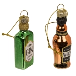 Szklane Ozdoby Choinkowe – Butelki Celebration Champs | Hurtownia Dekoracji Kemis.pl