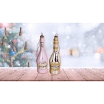 Szklana Ozdoba Choinkowa – Buteleczka Szampana Glamorous Champagne | Hurtownia Dekoracji Kemis.pl