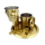 Zestaw Barmański Złoty 6 Elementów – Elegancki Komplet do Koktajli | Prezent | Kemis.pl