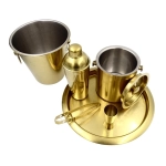 Zestaw Barmański Złoty 6 Elementów – Elegancki Komplet do Koktajli | Prezent | Kemis.pl