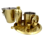 Zestaw Barmański Złoty 6 Elementów – Elegancki Komplet do Koktajli | Prezent | Kemis.pl