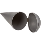 Prenosný plážový popolník - kónický s vekom