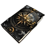 Skórzany Notes Retro z Różą Wiatrów – 200 stron