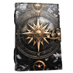 Skórzany Notes Retro z Różą Wiatrów – 200 stron