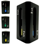 Klepsydra Trójstronna 1–3–5 Minut Czarna – Nowoczesny Timer | Gadżety | Kemis.pl