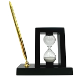 Zestaw na Biurko z Klepsydrą 3 Minuty i Stojakiem na Długopis