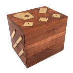 Elegancki Zestaw Gier 3w1 – Karty, Kości i Domino