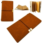 Skórzany Notes Podróżnika – Organizer z Wizytownikiem i Kieszenią