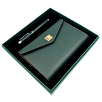 Elegancki Zestaw Prezentowy – Skórzany Notes z Długopisem