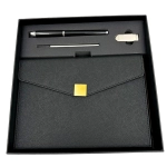 Elegancki Zestaw Prezentowy – Skórzany Notes z Długopisem