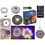 Lampa Campingowa LED 3w1 – Latarka, Powerbank i Girlanda 10 m