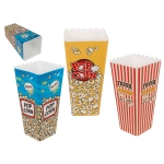 Pojemnik na Popcorn – Kwadratowe Wiaderko 3 Wzory | Akcesoria Filmowe | Kemis.pl