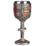 Decorative chalice - Crest shield and sword