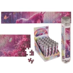 Mini puzzle Jednorożec 150 elementów – układanka w tubie | Hurtownia zabawek i gadżetów