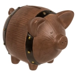 Skarbonka Ceramiczna Świnka Beczka – Z Kluczykiem