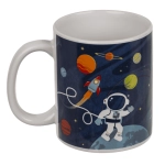 Kubek kosmiczny 320 ml – rakieta i astronauta w galaktyce | Hurtownia gadżetów