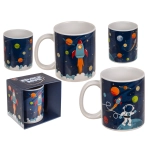 Kubek kosmiczny 320 ml – rakieta i astronauta w galaktyce | Hurtownia gadżetów