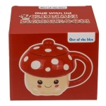 Kubek Muchomorek z Pokrywką – Oryginalny Prezent Kawaii | Hurtownia Gadżetów Kemis.pl