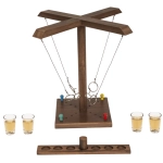 Drewniana Gra Alkoholowa z Rzutem Pierścieniem