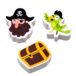 Zestaw Gumek do Wymazywania – Jolly Roger Pirates