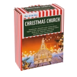 Drewniany kościółek z LED – świąteczna dekoracja z podświetleniem | Hurtownia zabawek i gadżetów