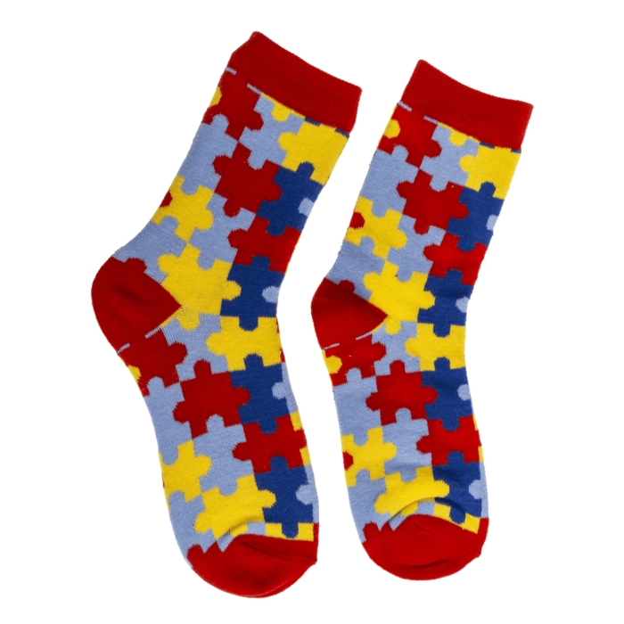 Skarpetki Puzzle 36–42 – kolorowy prezent z humorem hurtownia