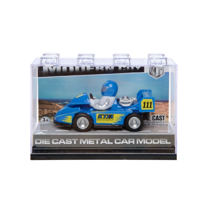 Metalowy Gokart Wyścigowy – Model Die-Cast z Napędem Pull Back | Hurtownia Zabawek Kemis.pl