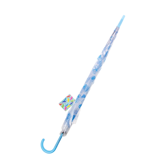 Transparent umbrella with hearts