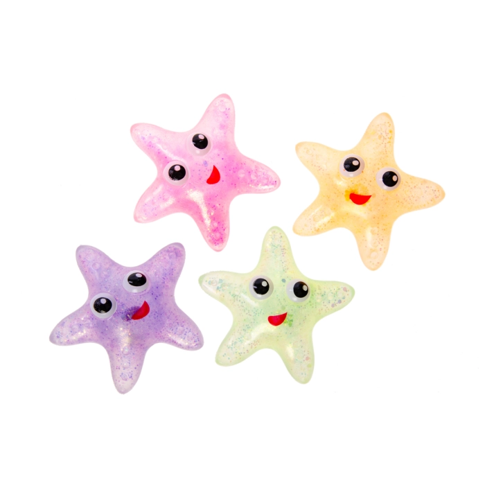 Squeeze Star - Star Shaped Knisher with Glitter in the Middle