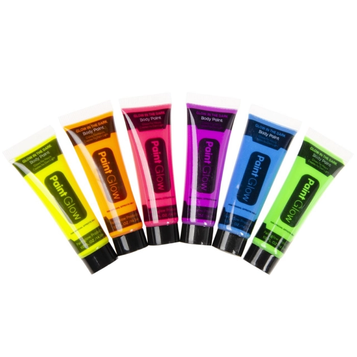 Neon Face Paint - Glows in the Dark under UV Light!