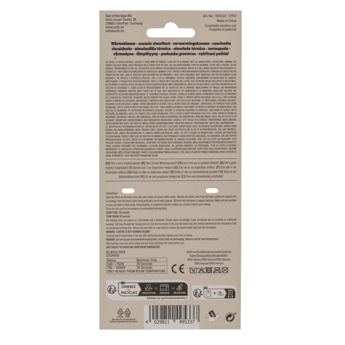 Miś z Wkładem Grzejnym – Pluszowy Termofor do Mikrofali | Hurtownia Prezentów Kemis.pl