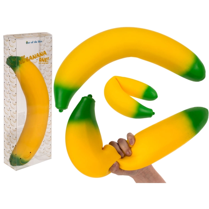 Gigantyczny Gniotek Banan XL 40 cm – Śmieszny Prezent Antystresowy | Gadżety | Kemis.pl